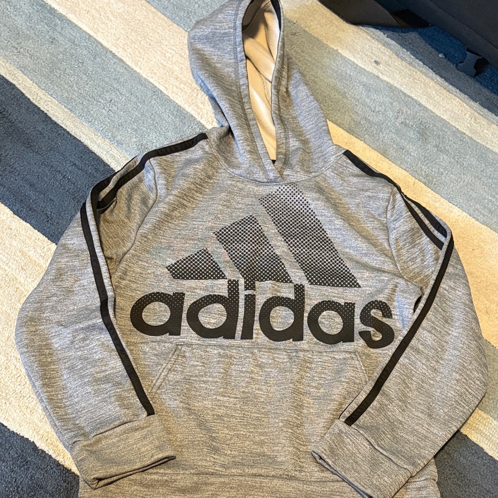 Adidas Heather Gray Kids hoodie